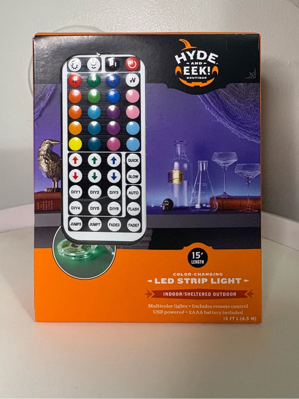 Hyde and Eek! Multicolor LED Strip Light with Remote - 15'